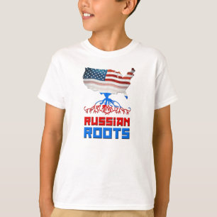 American Russian Roots T-Shirts