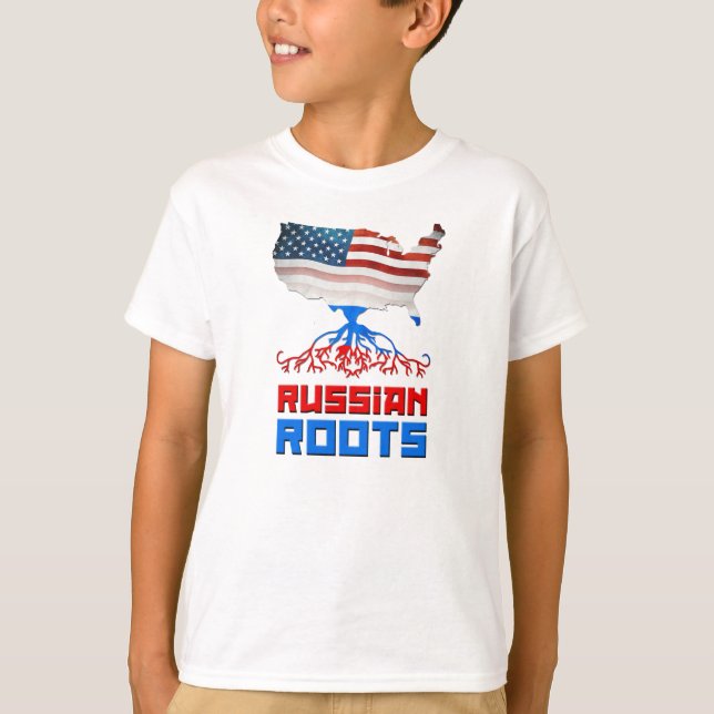 American Russian Roots T-Shirts (Front)