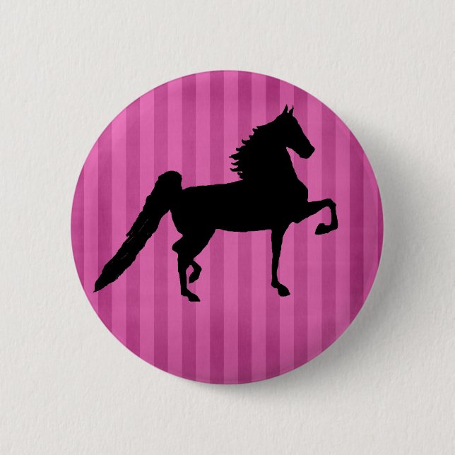 American Saddlebred Pretty Pink Button (Front)