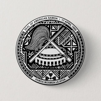 American Samoa Coat of Arms 6 Cm Round Badge