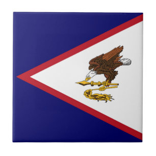 American Samoa flag Ceramic Tile