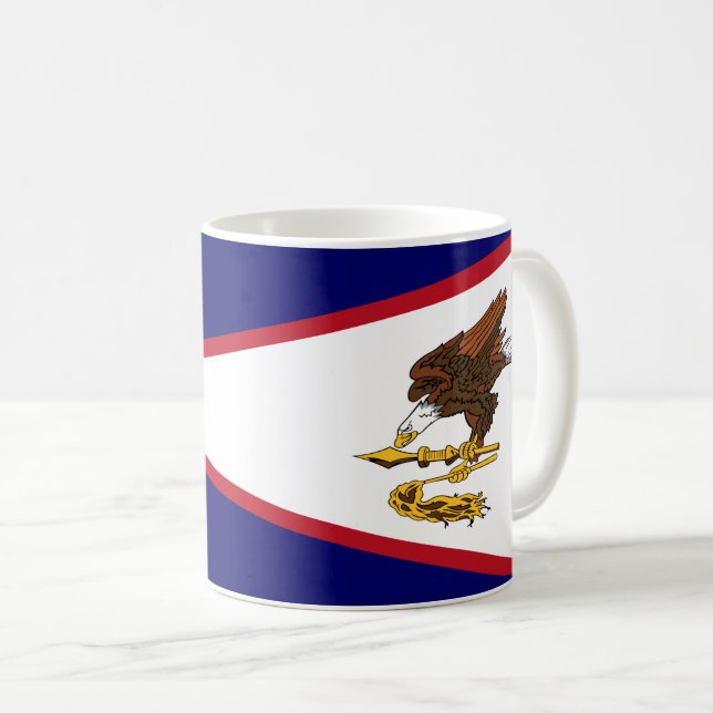 American Samoa Flag Coffee Mug (Front Right)