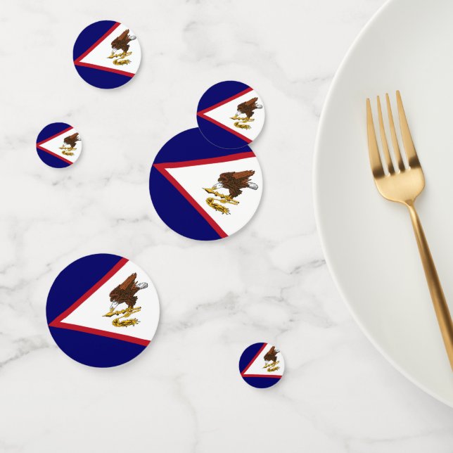 American Samoa flag Confetti (Group)