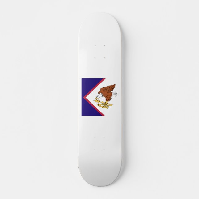 American Samoa Flag Emblem Skateboard (Front)