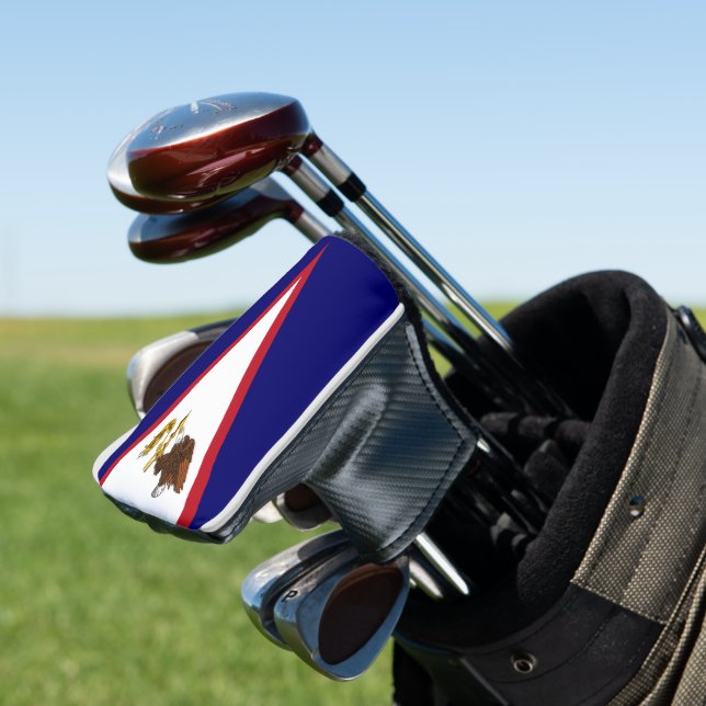 American Samoa flag Golf Head Cover (In Situ)