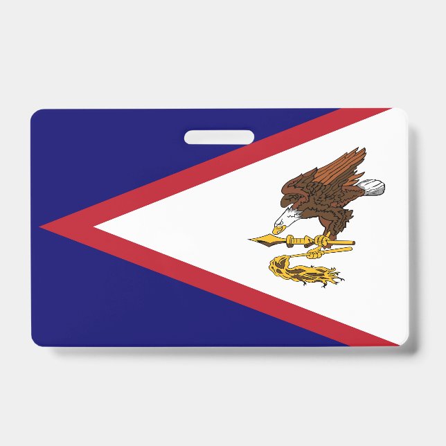American Samoa flag ID Badge (Front)