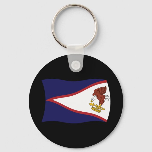 American Samoa Flag Keychain (Front)