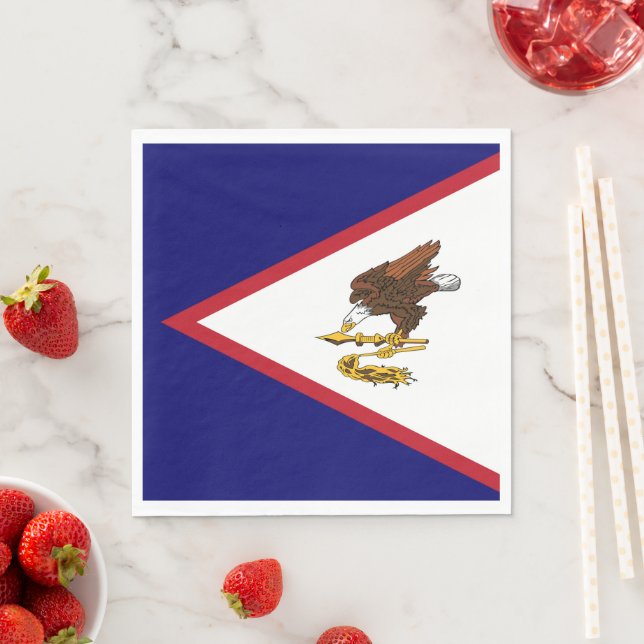 American Samoa flag Napkin (Insitu)