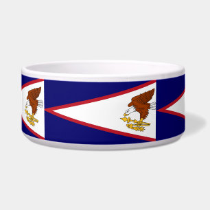 American Samoa Flag Pet Bowl