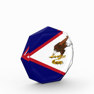 American Samoa flag Photo Block