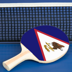 American Samoa flag Ping Pong Paddle