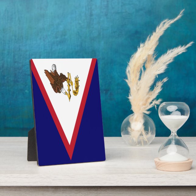 American Samoa flag Plaque (Side)