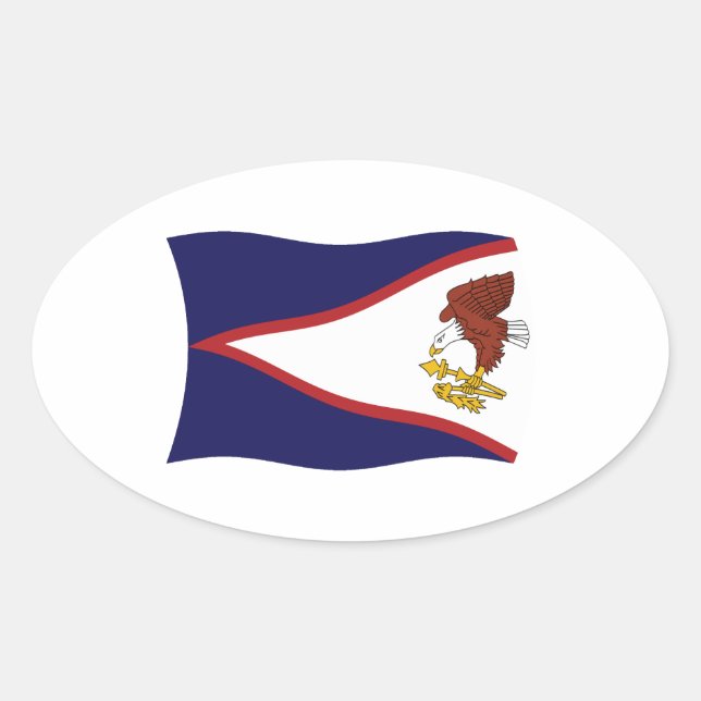 American Samoa Flag Sticker (Front)