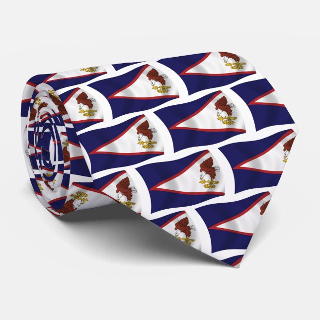 American Samoa Flag Tie (Rolled)
