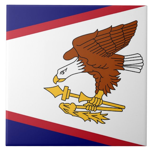 American Samoa Flag Tile (Front)