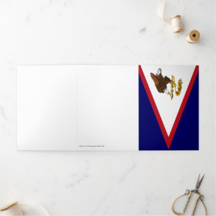 American Samoa flag Tri-Fold Card