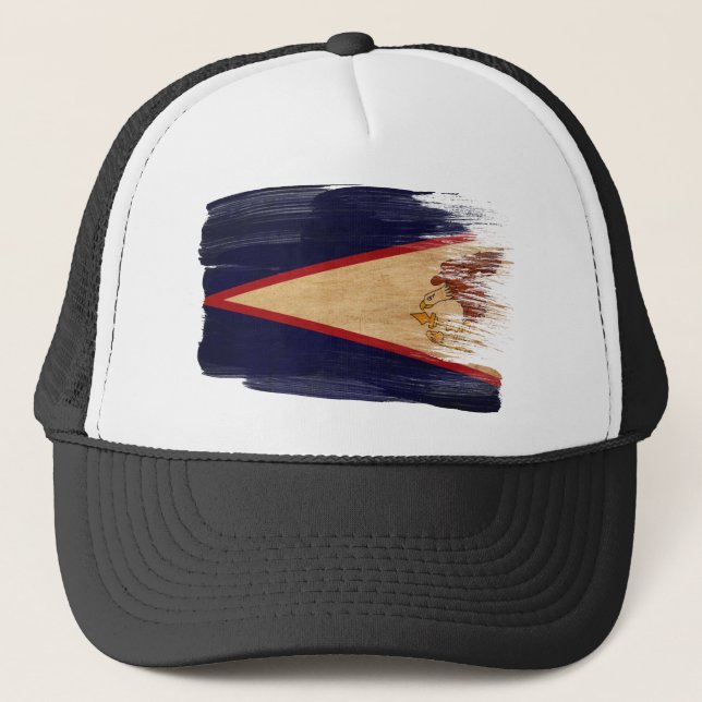 American Samoa Flag Trucker Hat (Front)