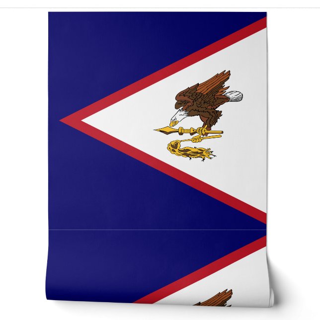American Samoa flag Wallpaper (Unrolling)