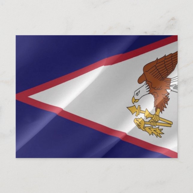 American Samoa - Flag waving - Postcard (Front)