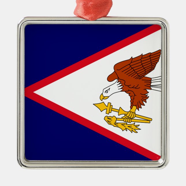 American Samoa Metal Ornament (Front)