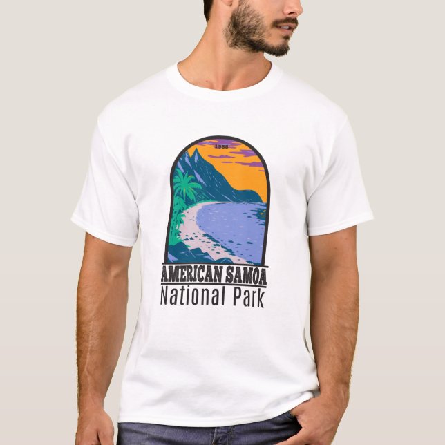 American Samoa National Park Ofu Beach Vintage T-Shirt (Front)