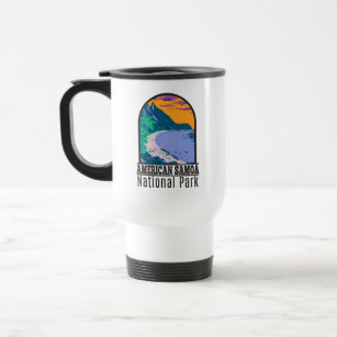 American Samoa National Park Ofu Beach Vintage Travel Mug