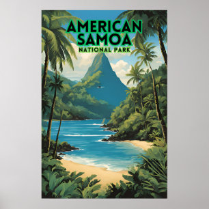 American Samoa National Park Travel Poster