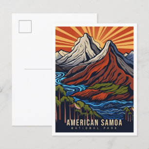 American Samoa National Park USA Travel Postcard