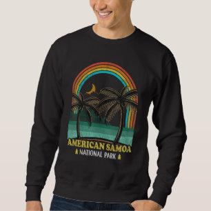 American Samoa National Park Vintage 70s Mountains Sweatshirt