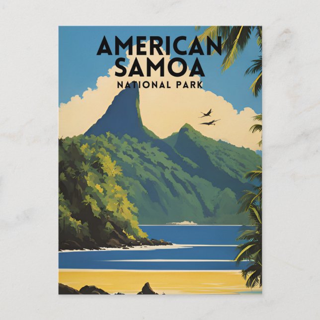 American Samoa National Park Vintage Postcard (Front)