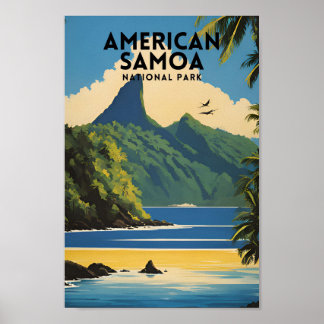 American Samoa National Park Vintage Poster