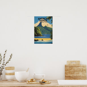 American Samoa National Park Vintage Poster