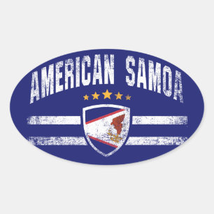 American Samoa                                     Oval Sticker