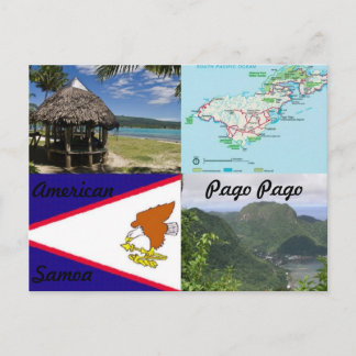 American, Samoa, Pago Pago postcard