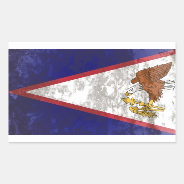 American Samoa Rectangular Sticker (Front)