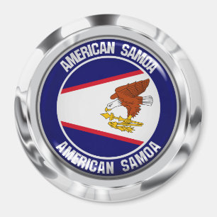 American Samoa Round Emblem Magnet