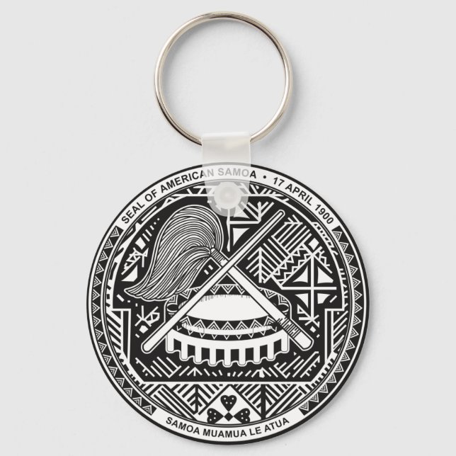 american samoa seal key ring (Front)