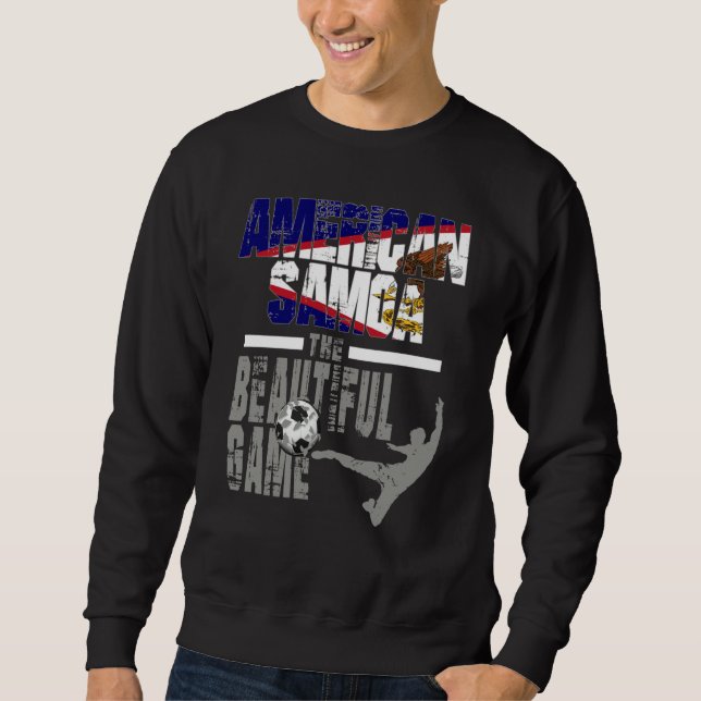 American Samoa Soccer Player Coach And Fan Mens Fo Sweatshirt (Front)