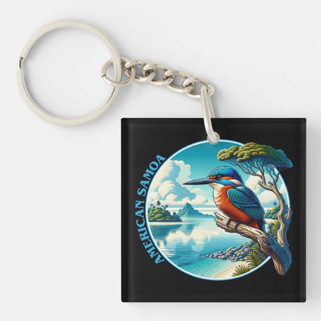 American Samoa South Pacific Key Ring (Front)