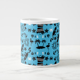 American Sand And Beach Decor Large Coffee Mug