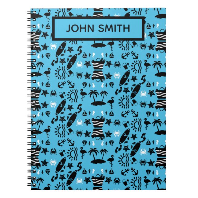 American Sand And Beach Decor Notebook (Front)