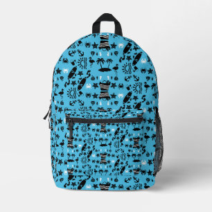 American Sand And Beach Decor Printed Backpack