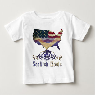 American Scottish Roots Baby T-Shirt