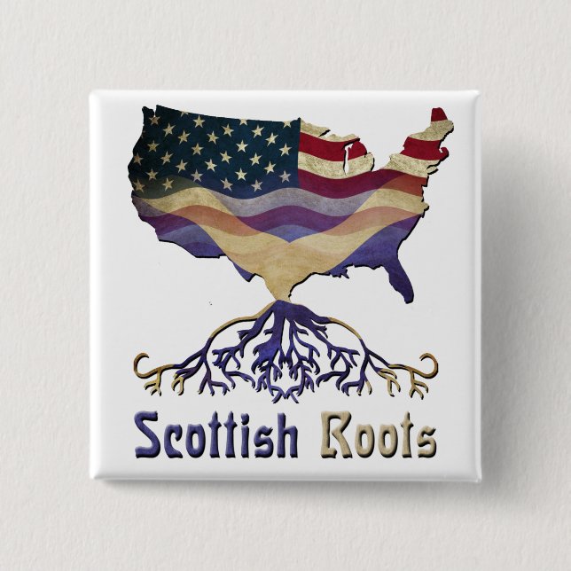 American Scottish Roots Button (Front)