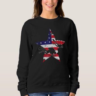 American Scuba Diver Aquaholic Freediving Marine L Sweatshirt