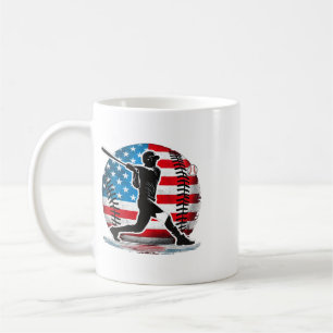 American Sell Player Tter With United States Flag Coffee Mug