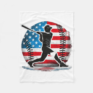 American Sell Player Tter With United States Flag Fleece Blanket
