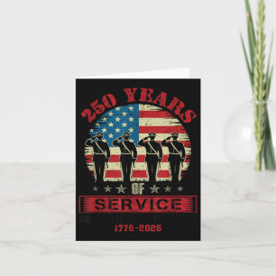 American Semiquincentennial July 4 2026 250 Years Card