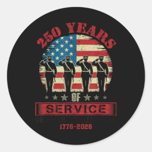 American Semiquincentennial July 4 2026 250 Years Classic Round Sticker