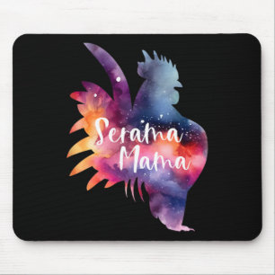 American Serama Mama Show Chicken Hen Rooster Tiny Mouse Pad
